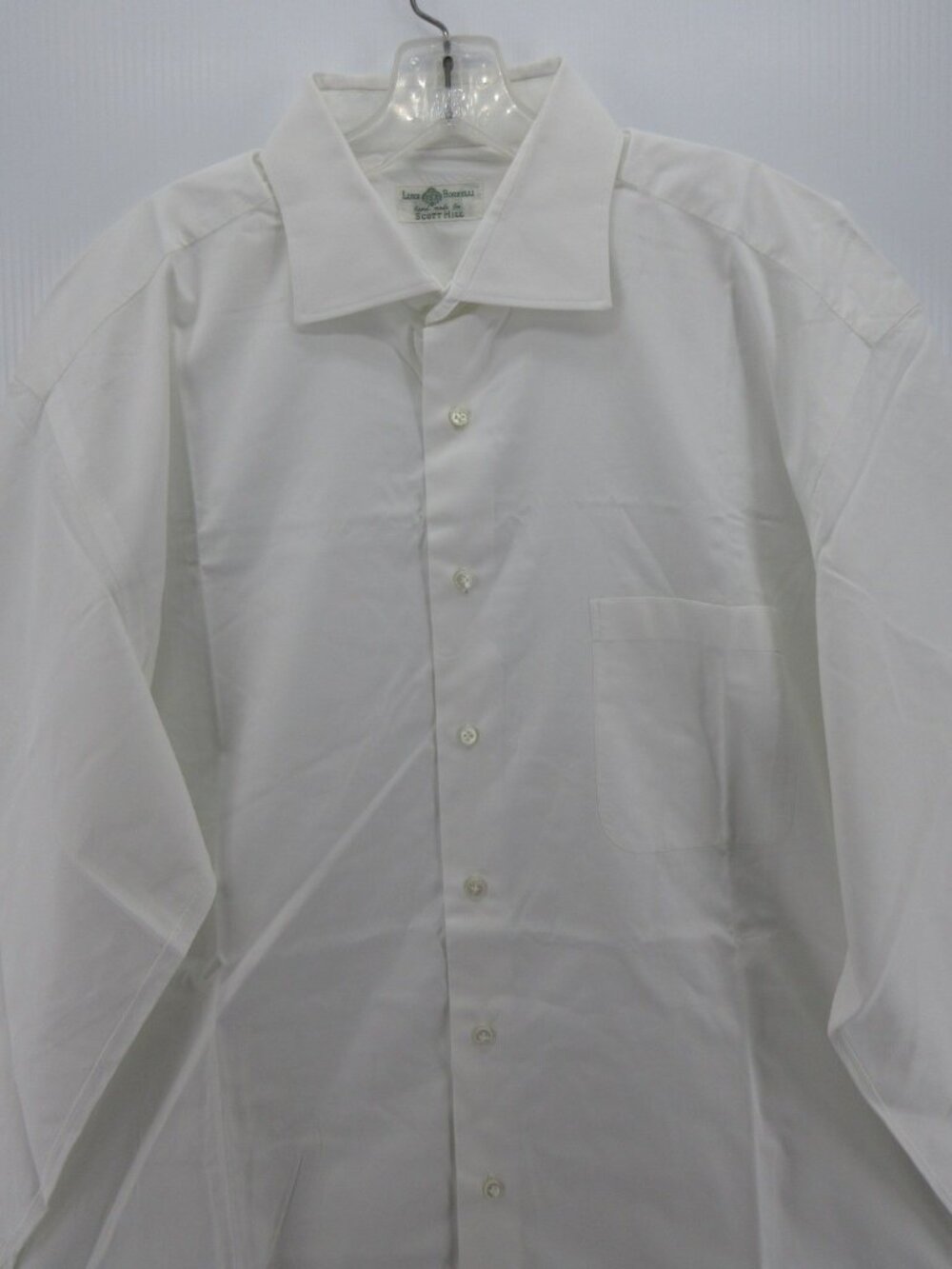Luigi Borrelli Shirt 17.5 Button Up Dress Shirt Quiet Luxury Italy - Picture 2 of 12